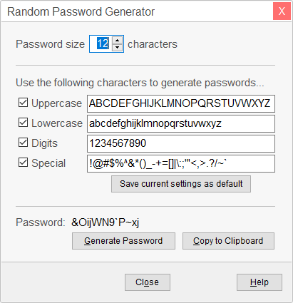 multiple random password generator