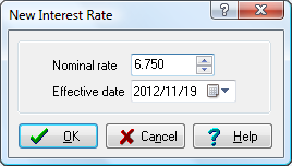 New Interest Rate